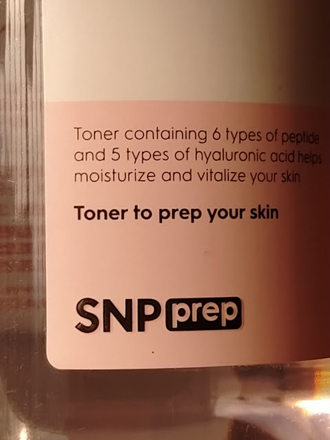 SNP prep peptaronic toner review by Indian beauty blogger Bangalore packaging