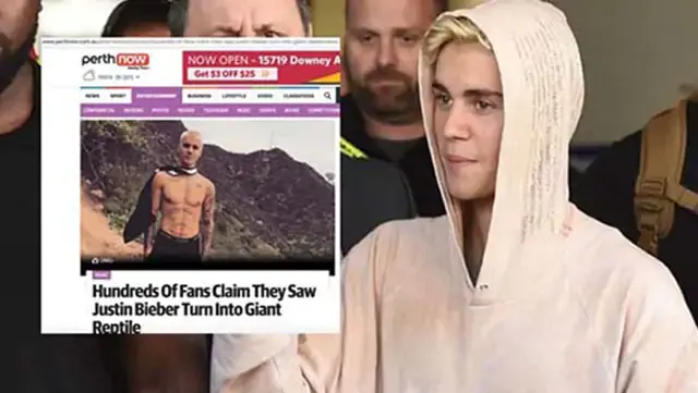 Justin Bieber es visto 'cambiando de forma' por cientos de fans