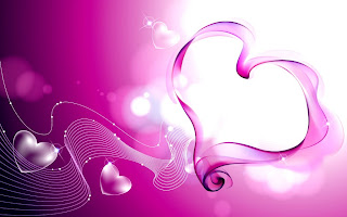 purple valentine's heart