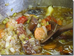 Patatas con Chorizo: El rehogadillo.
