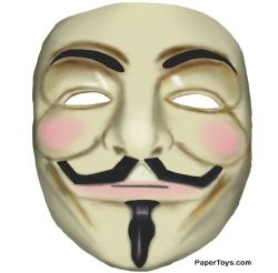 maschera anonymous per Halloween