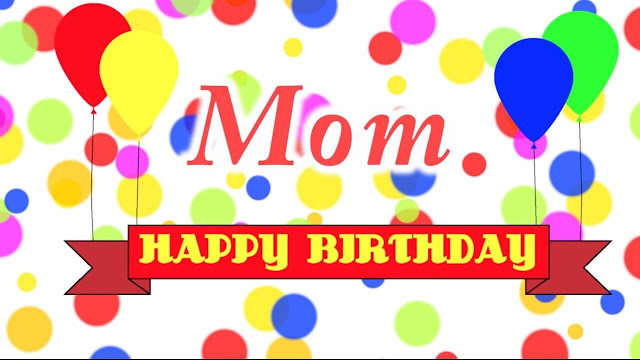 Happy Birthday Mom balloon image wallpaper