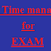 Tips of Time management for EXAM