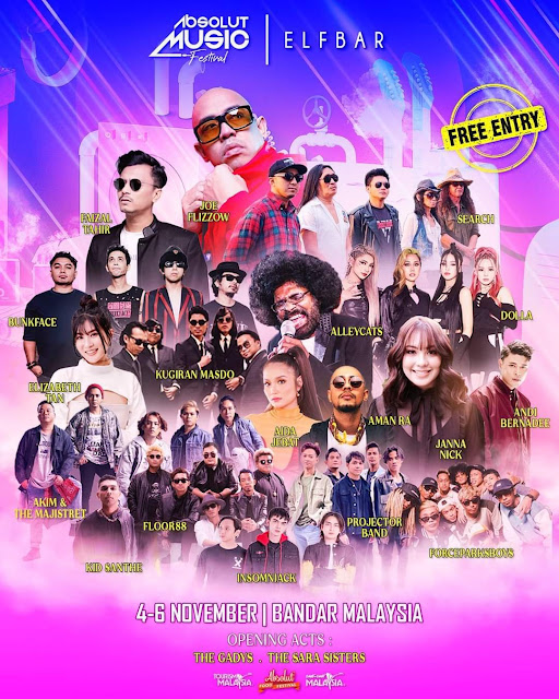 ABSOLUT MUSIC FESTIVAL BY ELFBAR JULUNG KALI DIADAKAN DI BANDAR MALAYSIA