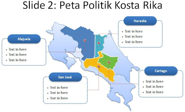 image: Slide 2 ppt peta kostarika