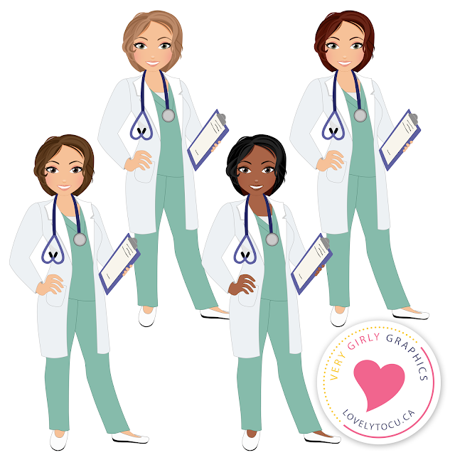 Free woman doctor clipart from Lovelytocu