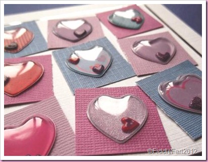 Paperchase Domed heart Stickers.