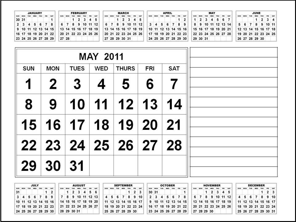 2011 Calendar Printable Free. may 2011 calendar printable