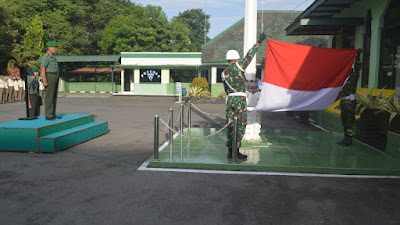 Upacara Bendera Tingkatkan Jiwa Nasionalisme Prajurit