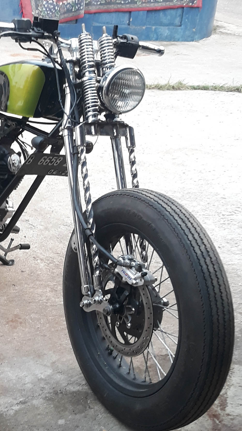 springer chopper bobber custom