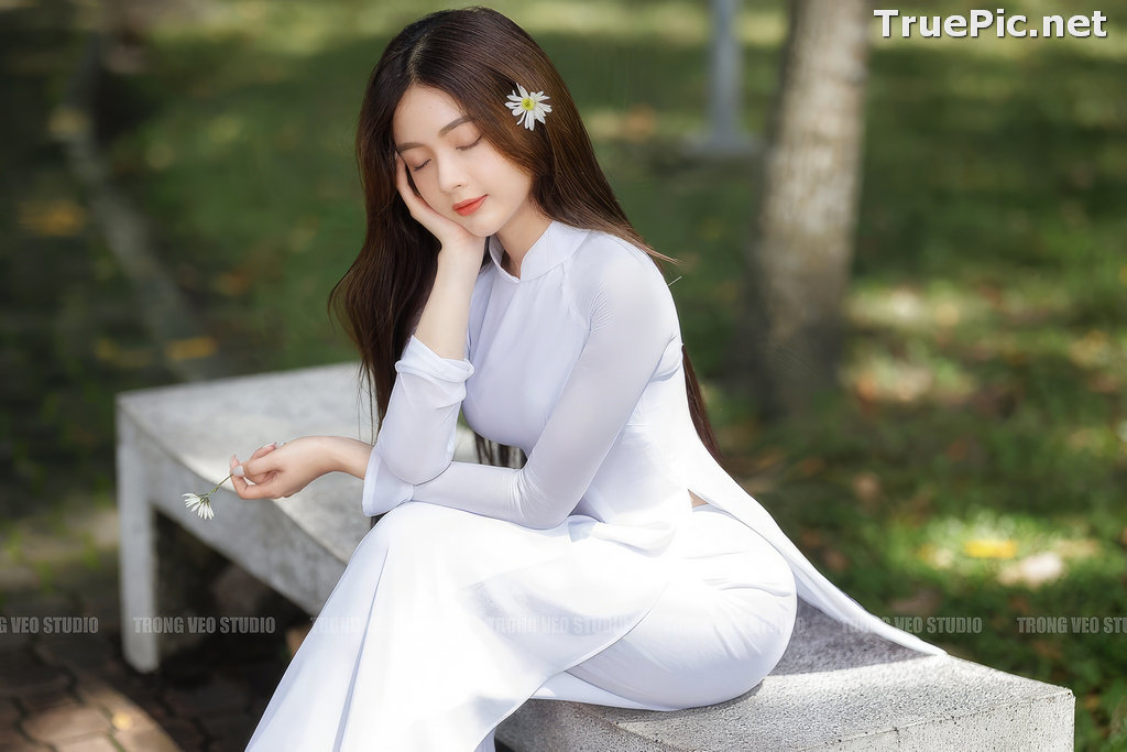 Image Vietnamese Model - Beautiful Girl and Daisy Flower - TruePic.net (129 pictures) - Picture-7