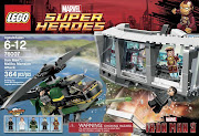 . Stark's Malibu home. The spoiler is the figure in the Mark XLVII armor. (ironman lego )