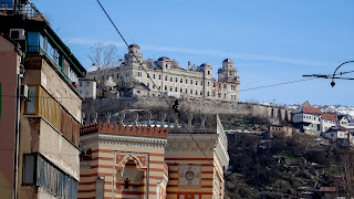 Behind the city hall