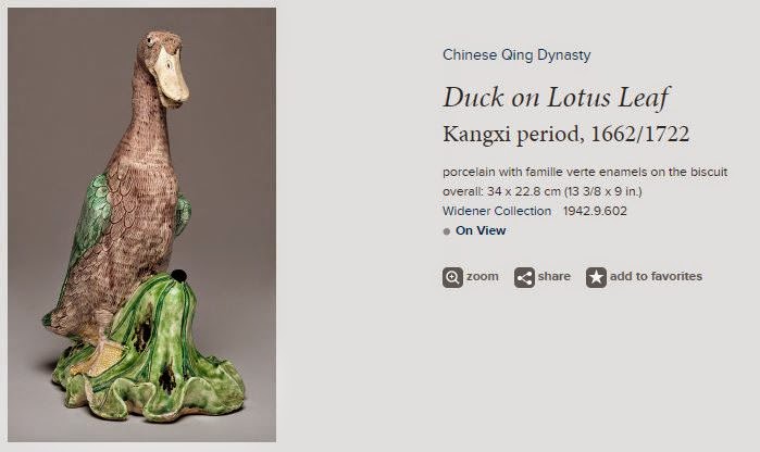 <img src="Chinese Porcelain Duck .jpg" alt="With Famille verte enamels">