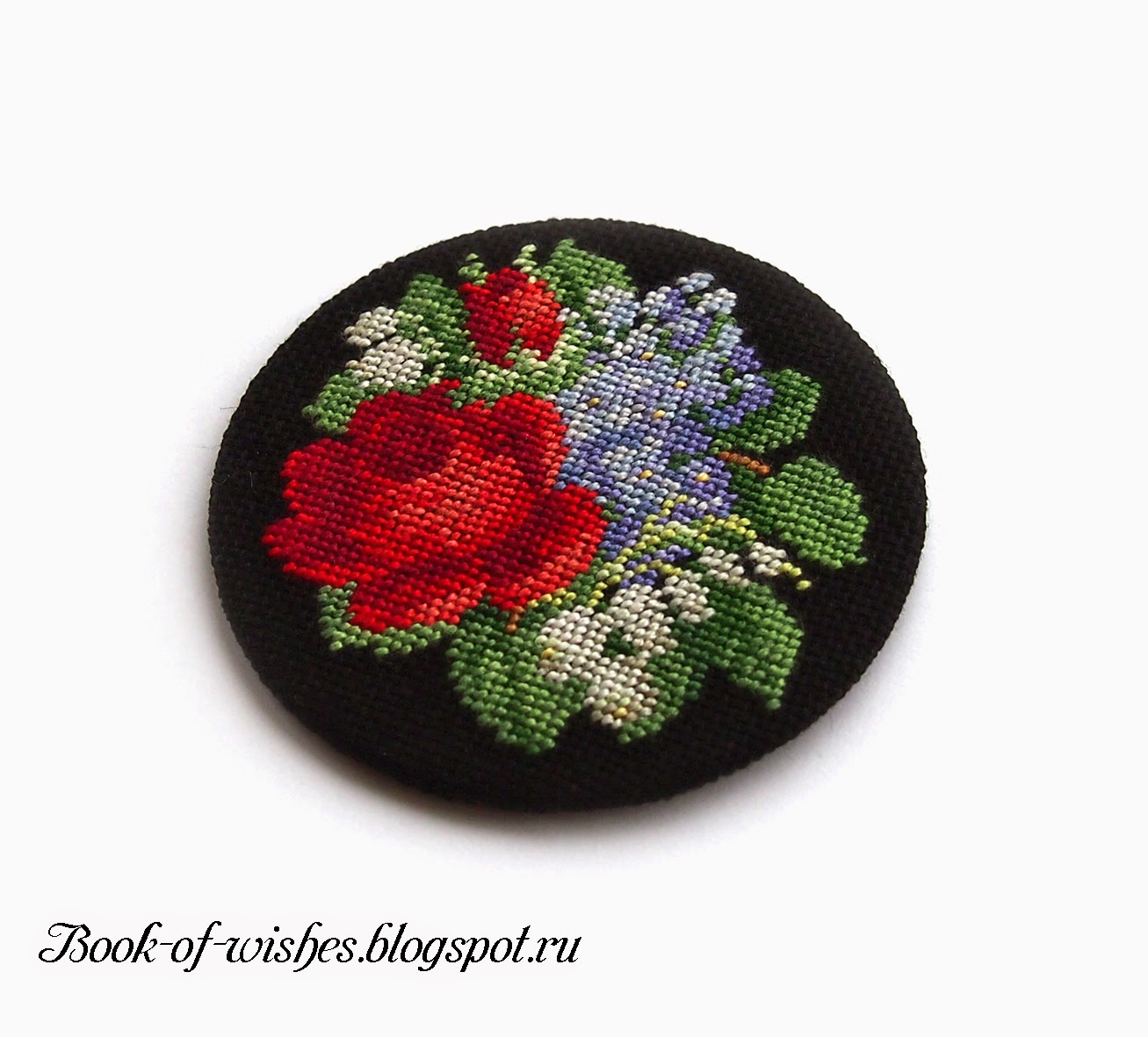 vintage flowers embroidery