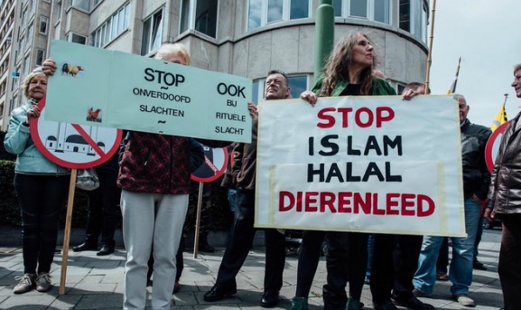 Saat Mendebarkan Remaja Islam Selfie Depan Demo Anti-Muslim