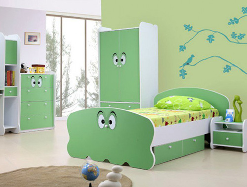 Contoh desain kamar tidur anak ukuran kecil