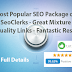 Most Popular SEO Package on SeoClerks - Great Mixture of Quality Links - Fantastic Results!