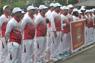 Wakil Bupati Sanggau, Yohanes Ontot melepas 34 kontingen dari 4 cabang olahraga (Cabor) untuk mengikuti kejuaraan Pekan Olahraga Provinsi (Porprov) Kalimantan Barat (Kalbar) ke XIII Tahun 2022