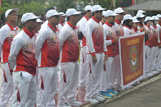 Wakil Bupati Sanggau, Yohanes Ontot melepas 34 kontingen dari 4 cabang olahraga (Cabor) untuk mengikuti kejuaraan Pekan Olahraga Provinsi (Porprov) Kalimantan Barat (Kalbar) ke XIII Tahun 2022