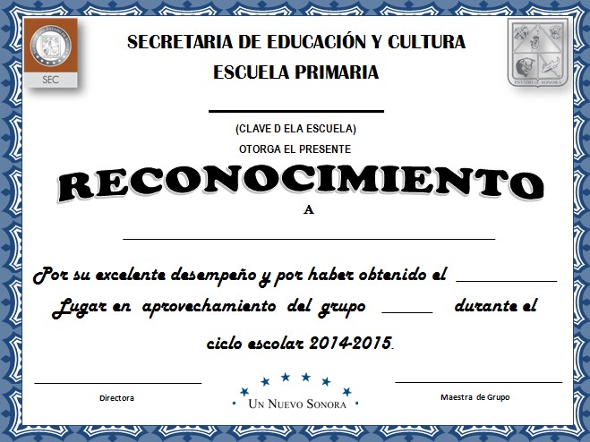 Diploma a la Excelencia Educativa Diseño 1 ~ DIPLOMAS Y 