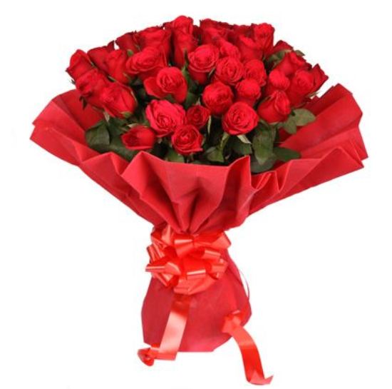 Gambar Buket Bunga Mawar Merah Cantik_Beautiful Red Roses Bouquet_Karangan Bunga Mawar Merah Cantik Romantis untuk Pacar Pengantin atau Kekasih