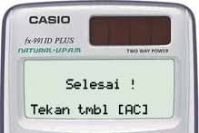 Reset Kalkulator Casio Scientific FX-991ID Plus 7