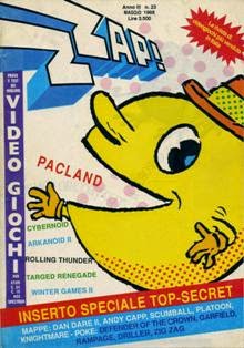 Zzap! 23 - Maggio 1988 | PDF HQ | Mensile | Videogiochi
Zzap! era una rivista italiana dedicata ai videogiochi nell'epoca degli home computer ad 8-bit.
La rivista originale nasce in Inghilterra col titolo Zzap!64, edita dalla Newsfield Publications Ltd (e in seguito dalla Europress Impact) in Regno Unito. Il primo numero è datato Maggio 1985; era, in questa sua incarnazione britannica, dedicata esclusivamente ai videogiochi per Commodore 64, e solo in un secondo tempo anche a quelli per Amiga; una rivista sorella, chiamata Crash, si occupava invece dei titoli per ZX Spectrum.
L'edizione italiana (intitolata semplicemente Zzap!), autorizzata dall'editore originale, era realizzata inizialmente dallo Studio Vit, fino a quando l'editore decise di curare la rivista con il supporto della sola redazione interna, passando poi, dopo qualche tempo, attraverso un cambio di editore oltre che redazionale, dalle insegne della Edizioni Hobby a quelle della Xenia Edizioni; lo Studio Vit, che ha curato la rivista dal numero 1 (Maggio 1986) al numero 22 (Aprile 1988), poco tempo dopo aver lasciato Zzap! fece uscire nelle edicole italiane una rivista concorrente chiamata K (primo numero nel Dicembre 1988), dedicata sia ai computer ad 8 bit che a 16 bit.
La quasi omonima edizione italiana della rivista anglosassone dedicava ampio spazio spazio anche ad altre piattaforme oltre a quelle della Commodore, come lo ZX Spectrum, i sistemi MSX, gli 8-bit di Atari ed il Commodore 16 / Plus 4 (nonché, in un secondo tempo, anche agli Amstrad CPC), prendendo in esame, quindi, l'intero panorama videoludico dei computer a 8-bit. Anche le console da gioco hanno trovato, successivamente, ampio spazio nelle recensioni di Zzap!, fino a quando la Xenia Edizioni decise di inaugurare una rivista a loro interamente dedicata, Consolemania.
L'edizione nostrana è stata curata, tra gli altri, da Bonaventura Di Bello, e in seguito da Stefano Gallarini, Giancarlo Calzetta e Paolo Besser.
Con il numero 73 termina la pubblicazione della rivista, in seguito ad un declino inesorabile delle vendite dei computer a 8-bit in favore di quelli a 16 e 32.
Gli ultimi numeri di Zzap! (dal 74 al 84) furono pubblicati come inserti di un'altra rivista della Xenia, The Games Machine (dedicata ai sistemi di fascia superiore). In seguito, la rubrica demenziale di Zzap! intitolata L'angolo di Bovabyte (curata da Paolo Besser e Davide Corrado) passò a The Games Machine, dove è tuttora pubblicata.
Tra i redattori storici di Zzap!, che abbiamo visto anche in altre riviste del settore, ricordiamo tra gli altri Antonello Jannone, Fabio Rossi, Giorgio Baratto, Carlo Santagostino, Max e Luca Reynaud, Emanuele Shin Scichilone, Marco Auletta, William e Giorgio Baldaccini, Matteo Bittanti (noto con lo pseudonimo il filosofo, usava firmare gli articoli con l'acronimo MBF), Stefano Giorgi, Giancarlo Calzetta, Giovanni Papandrea, Massimiliano Di Bello, Paolo Cardillo, Simone Crosignani.
Dal 1996 al 1999 Zzap! diventò una rivista online, un sito di videogiochi per PC con una copertina diversa ogni mese e la rubrica della posta, e che recensiva i videogiochi con lo stesso stile della versione cartacea (stesso stile delle recensioni, stesse voci per il giudizio finale, caricature dei redattori).