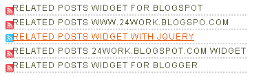 Related Posts Widget