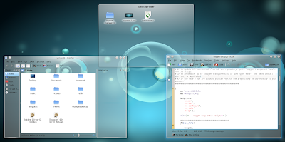 Oxygen transparent kde screenshots