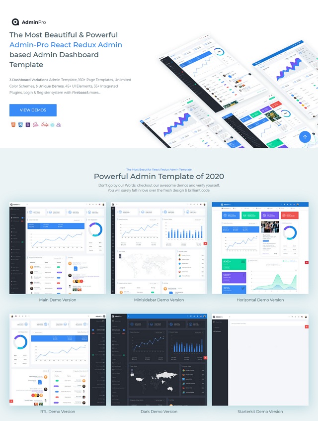 React Dashboard Template