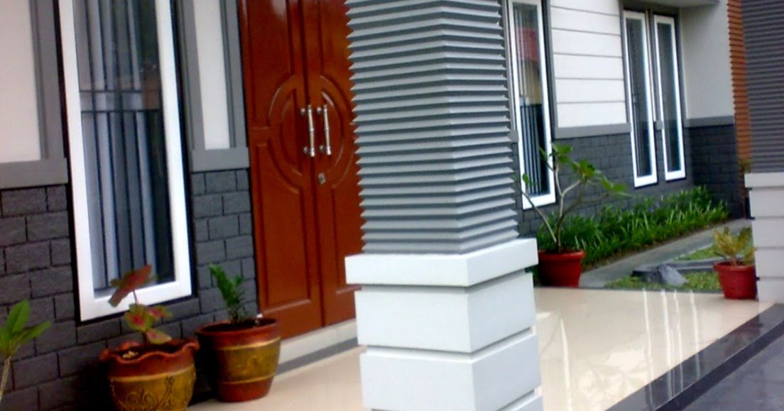 Model Tiang Teras Keramik Batu Alam : Inspirasi Motif ...
