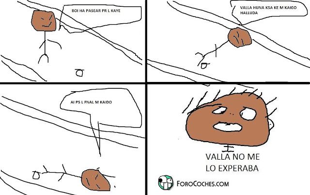 Valla no me lo experaba caida