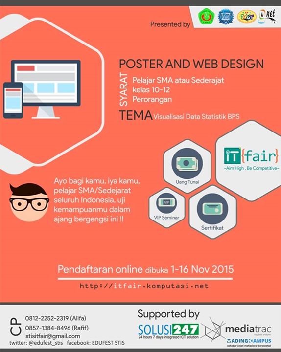 Lomba desain poster dan web tingkat SMA Se-Indonesia 2015 