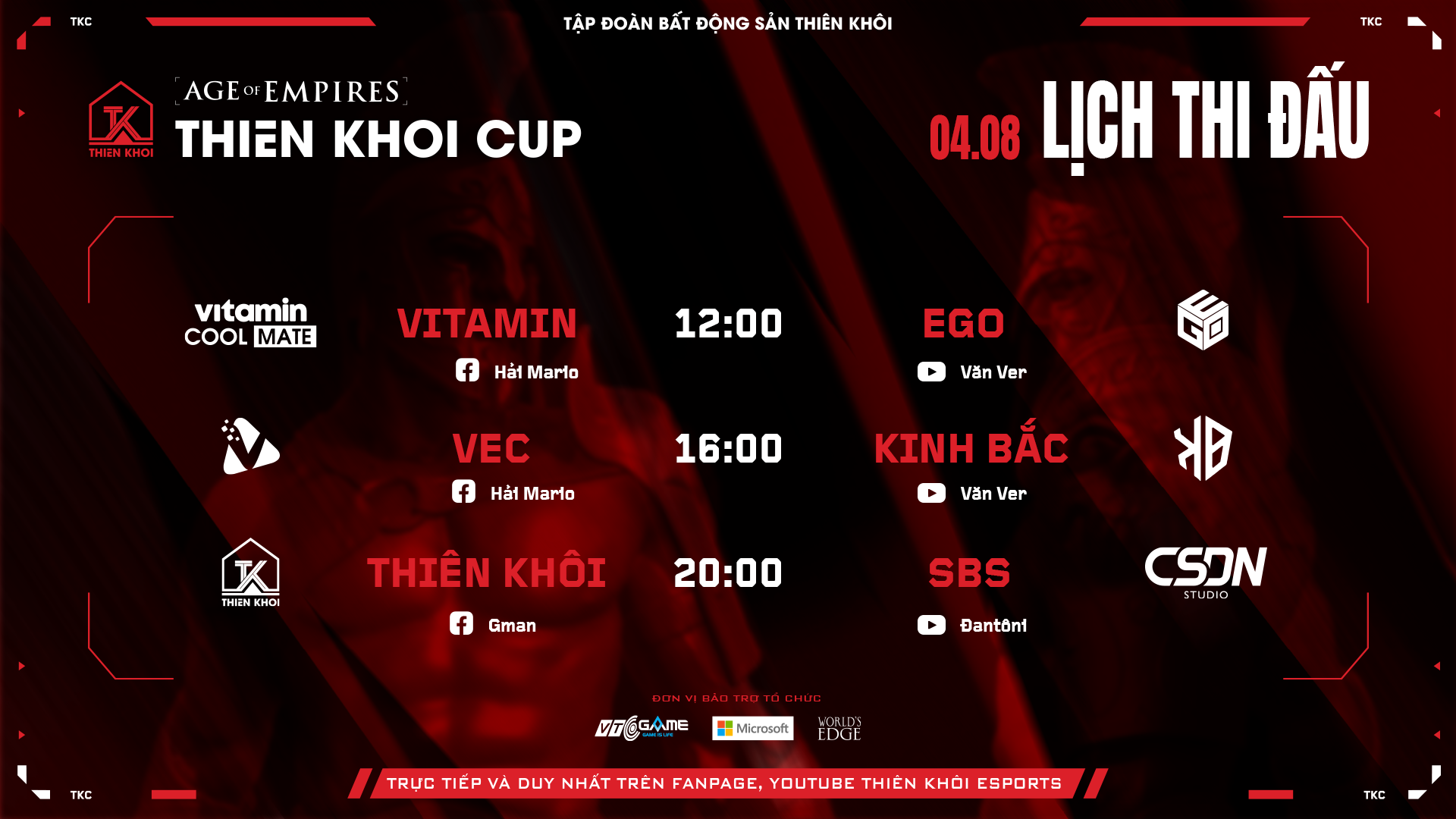 Tổng hợp ngày 3 và lịch thi đấu ngày 4 AoE Thiên Khôi Cup 2023