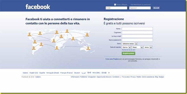 home page facebook