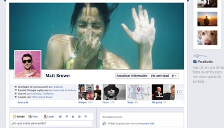 habilitar la biografia en facebook