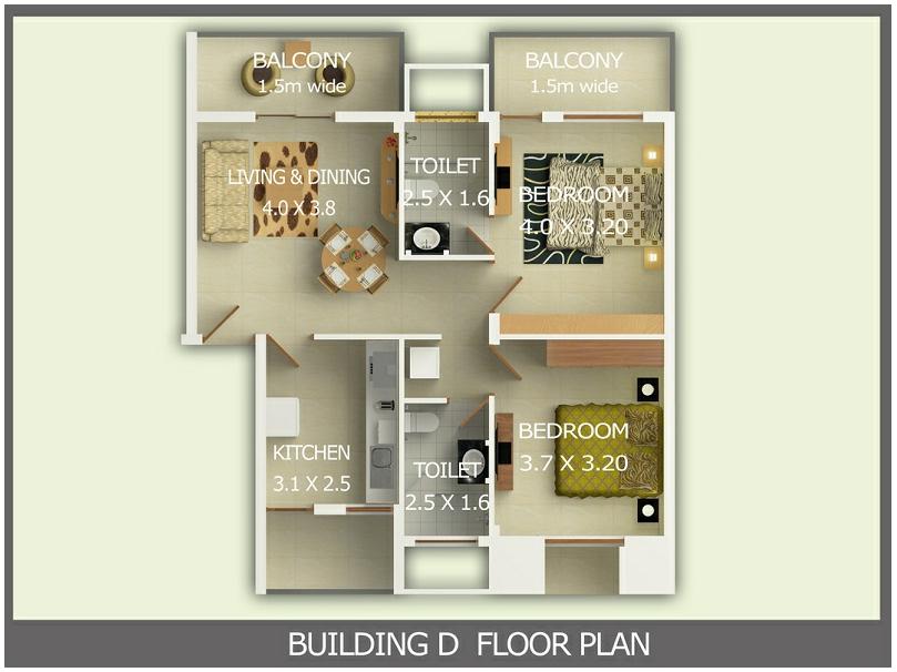 2 Bedroom Apartment Building Floor Plans