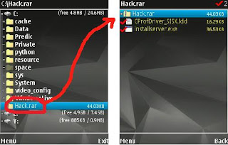 unzipping hack.rar into (c:\sys\bin)