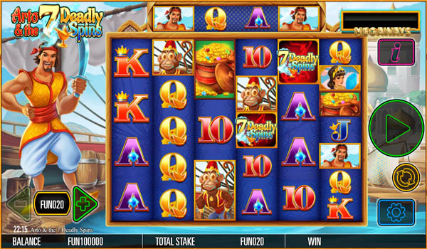 Main Gratis Slot Indonesia - Arto And The 7 Deadly Spins Megaways (Relax Gaming)