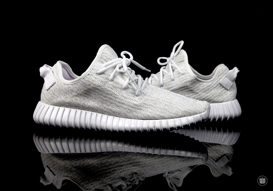 White adidas Yeezy 350 Boost