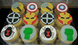 Cupcakes Los Vengadores para Fiestas Infantiles