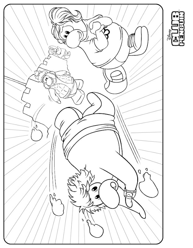 Disney Club Penguin Coloring Pages title=