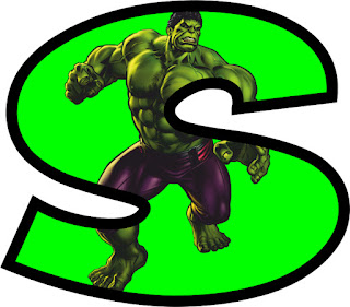 letter S hulk design alphabet