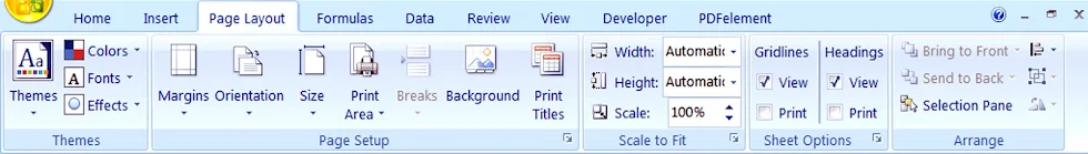 How to use MS Excel Page Layout Menu Hindi Me