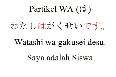 Partikel Wa (は) Dalam Bahasa Jepang