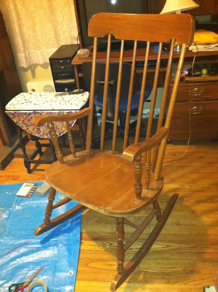 CrEatE: Projects by Jamie: Refurbished Rocking Chair Part One