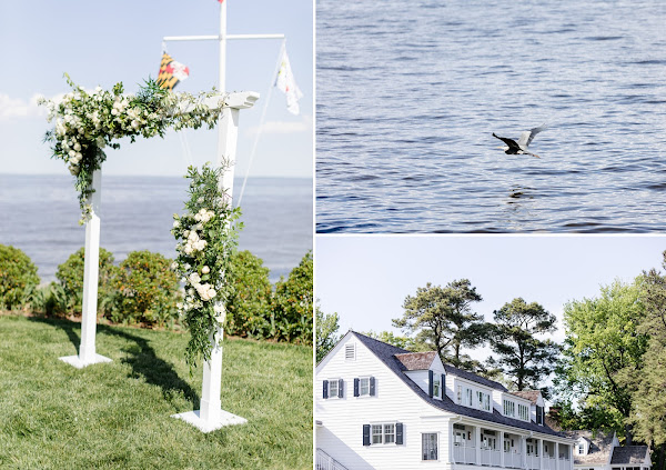 Summer Waterfront Wedding at The Gibson Island Club photographed by Maryland photographer Heather Ryan