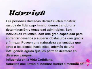 significado del nombre Harriet