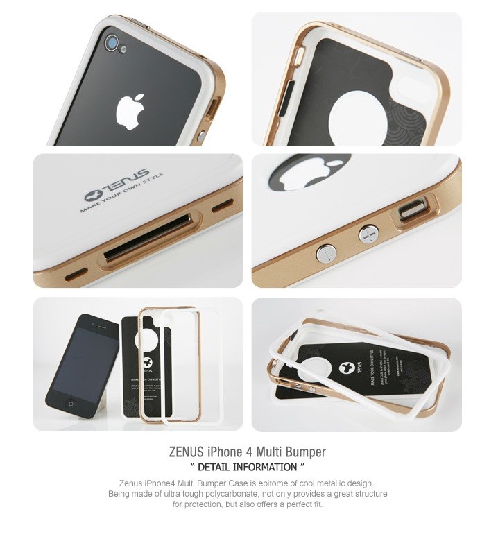 Jual case iphone 4S5SC: ZENUS 'Multi Bumper' Series 